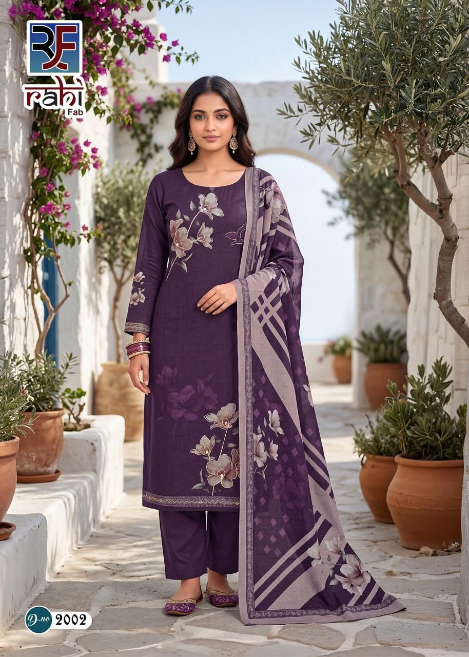 Rising Gold Vol 2 Rahi Fab Cotton Karachi Salwar Suits Supplier India
