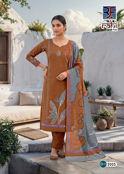 Rising Gold Vol 2 Rahi Fab Cotton Karachi Salwar Suits Supplier India