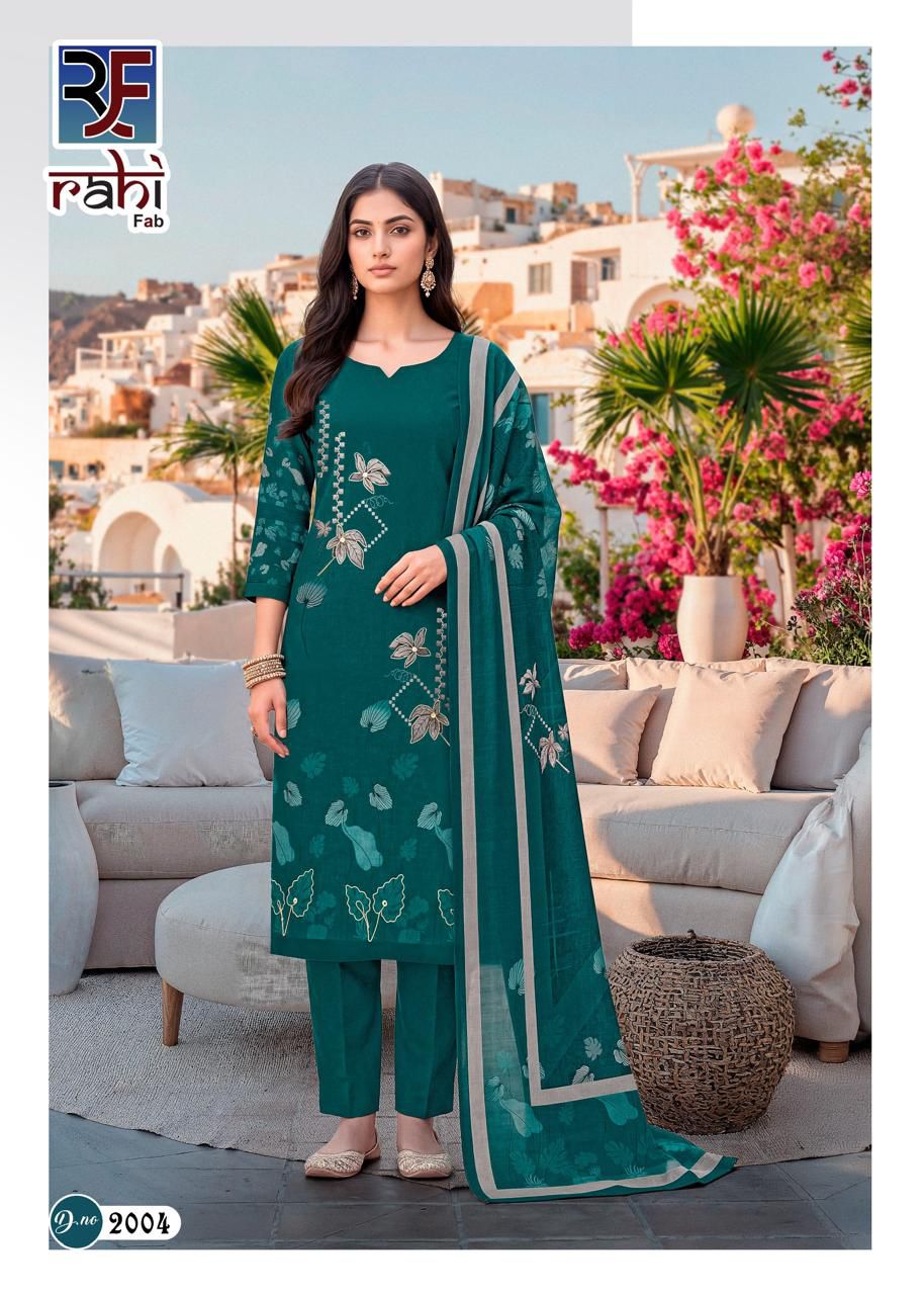 Rising Gold Vol 2 Rahi Fab Cotton Karachi Salwar Suits Supplier India