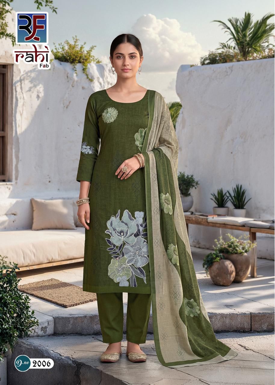 Rising Gold Vol 2 Rahi Fab Cotton Karachi Salwar Suits Supplier India
