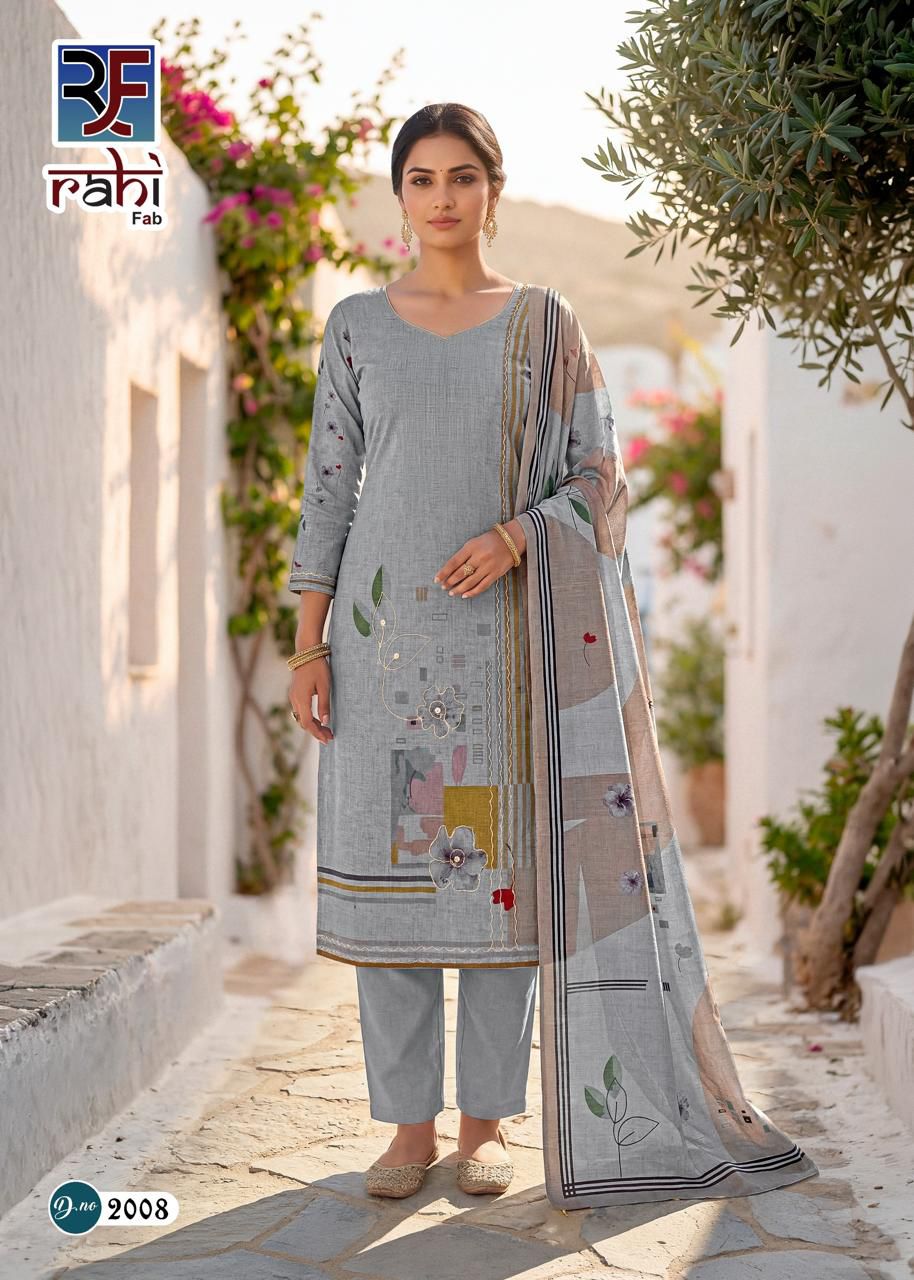 Rising Gold Vol 2 Rahi Fab Cotton Karachi Salwar Suits Supplier India