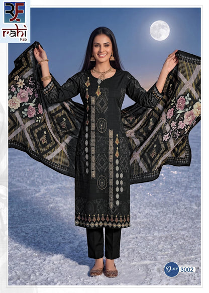 Rising Gold Vol 3 Rahi Fab Cotton Karachi Salwar Suits Wholesaler
