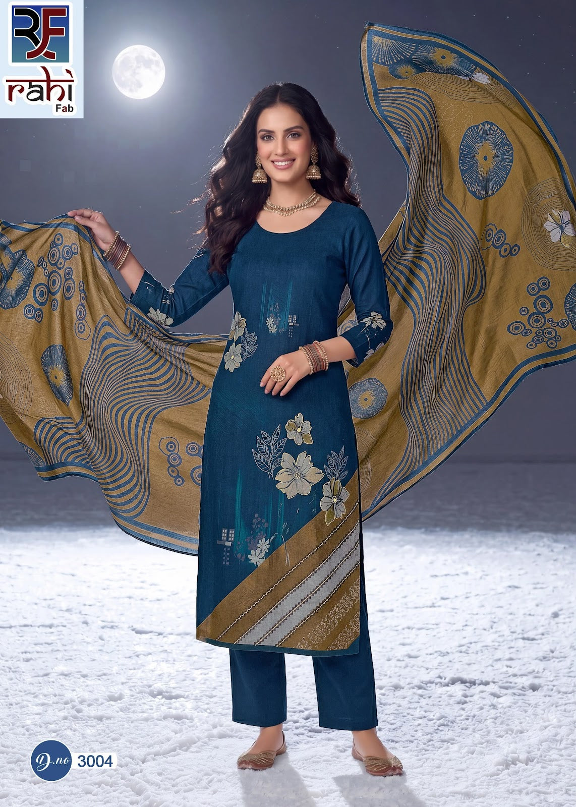 Rising Gold Vol 3 Rahi Fab Cotton Karachi Salwar Suits Wholesaler
