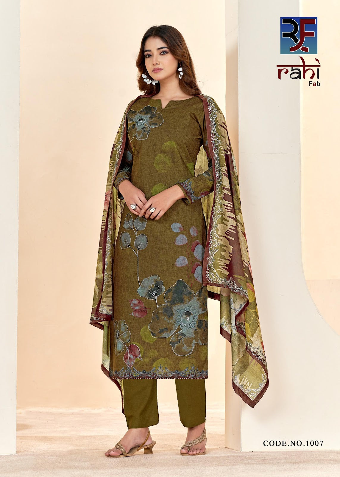 Rising Silver Rahi Fab Cotton Karachi Readymade Suits Wholesale Price