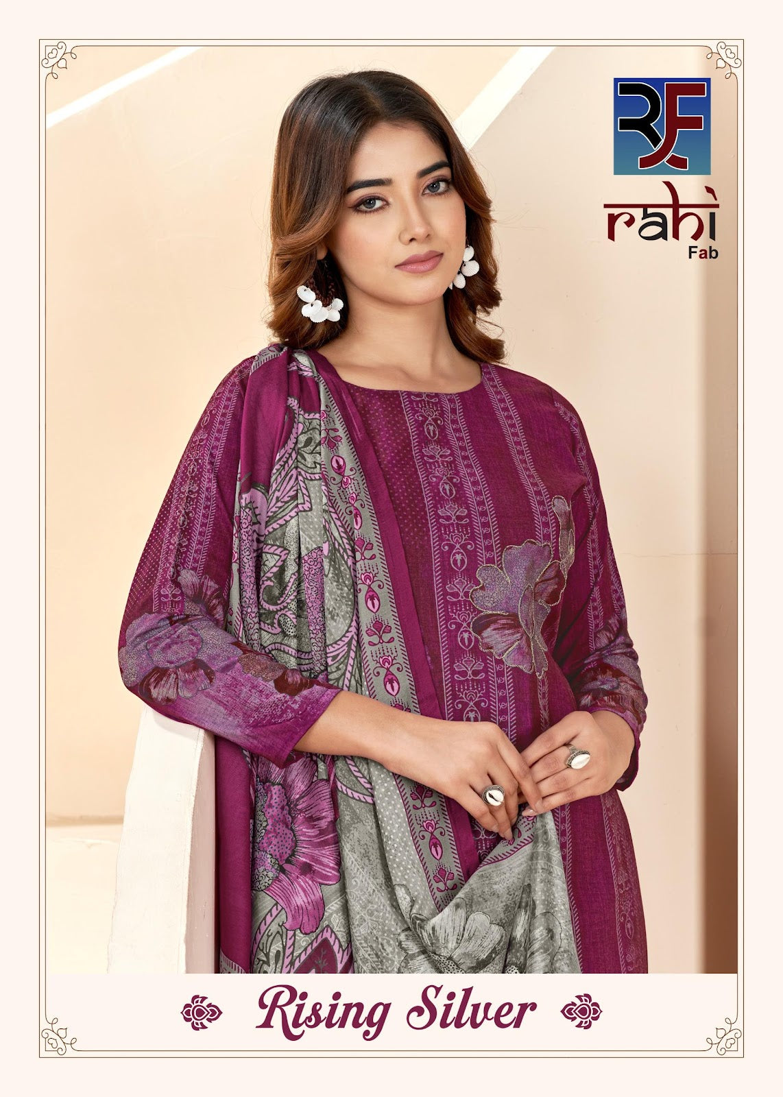 Rising Silver Rahi Fab Cotton Karachi Readymade Suits Wholesale Price