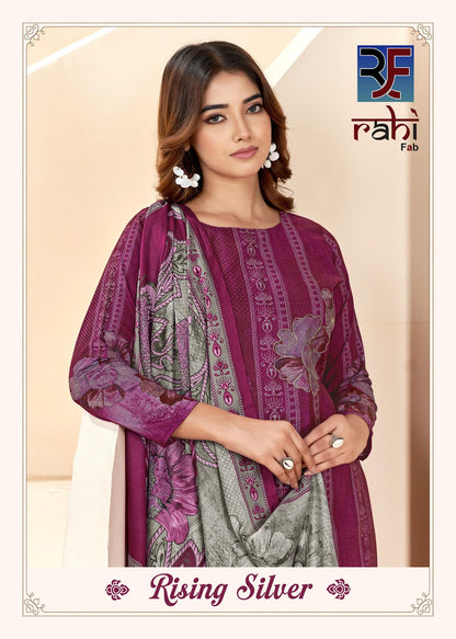 Rising Silver Rahi Fab Cotton Karachi Readymade Suits Wholesale Price