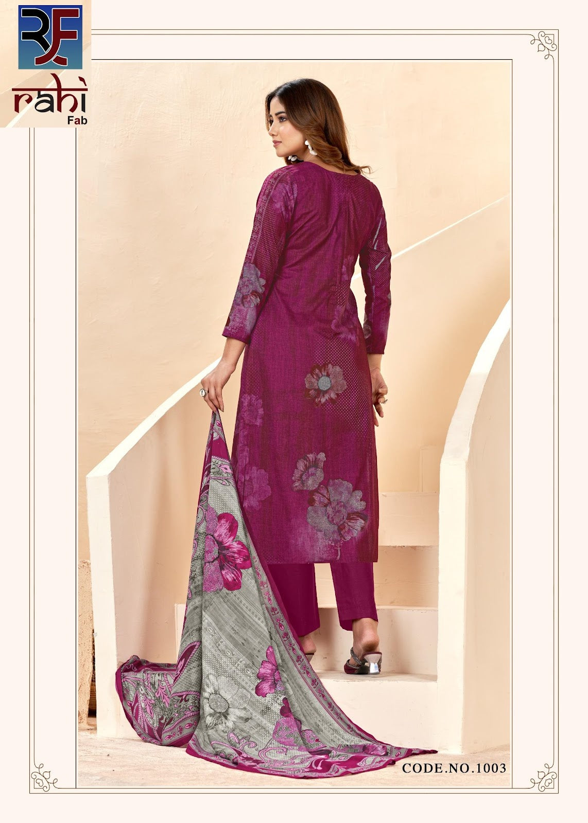 Rising Silver Rahi Fab Cotton Karachi Readymade Suits Wholesale Price