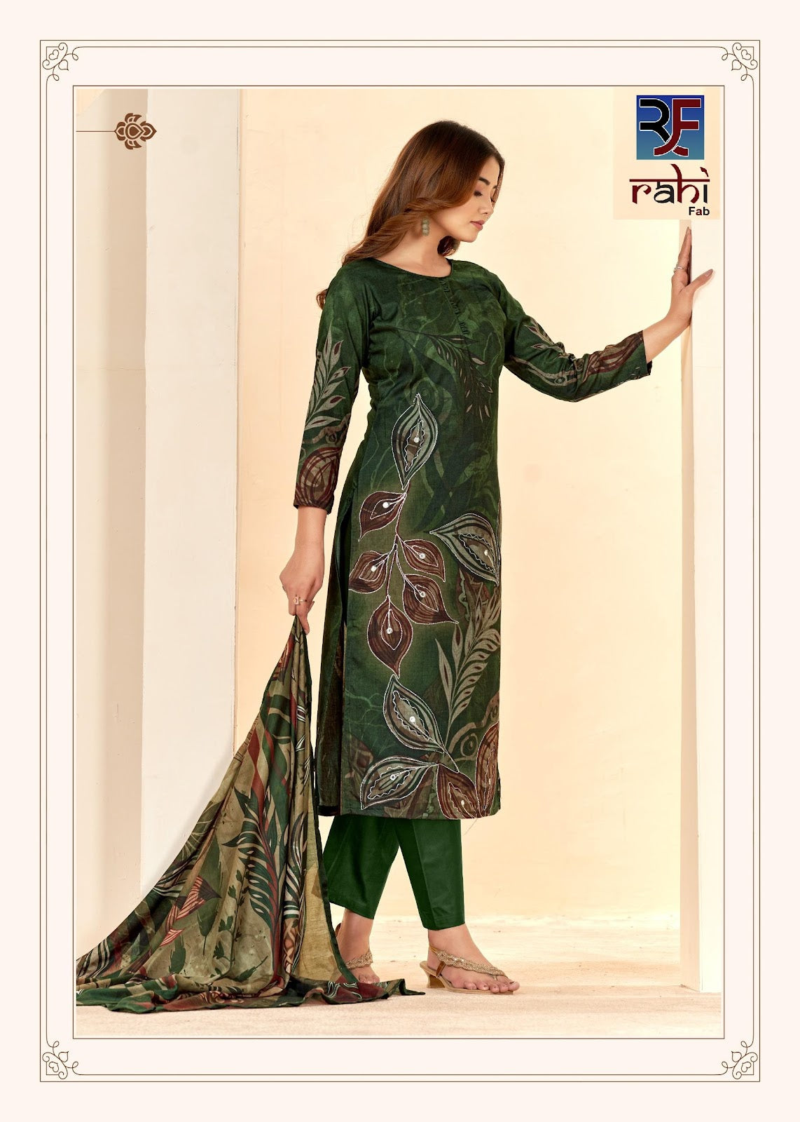 Rising Silver Rahi Fab Pure Cotton Karachi Salwar Suits Manufacturer India