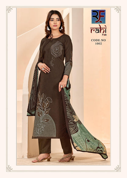 Rising Silver Rahi Fab Pure Cotton Karachi Salwar Suits Manufacturer India