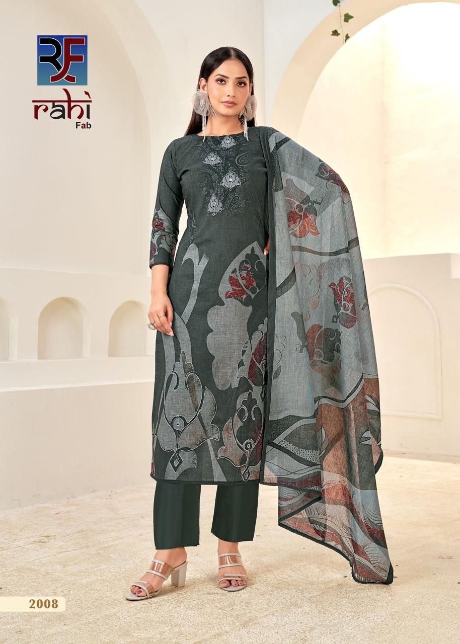 Rising Silver Vol 2 Rahi Fab Pure Cotton Karachi Salwar Suits Manufacturer Gujarat