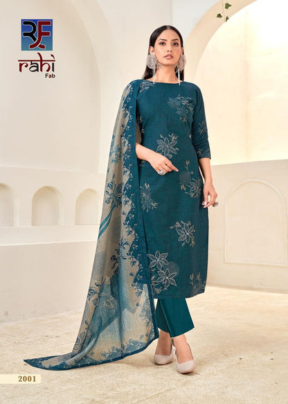 Rising Silver Vol 2 Rahi Fab Pure Cotton Karachi Salwar Suits Manufacturer Gujarat