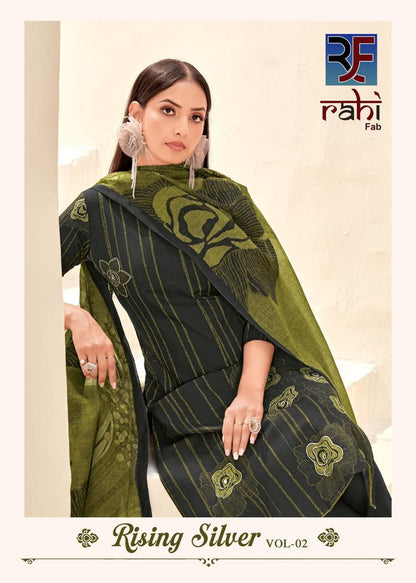 Rising Silver Vol 2 Rahi Fab Pure Cotton Karachi Salwar Suits Manufacturer Gujarat