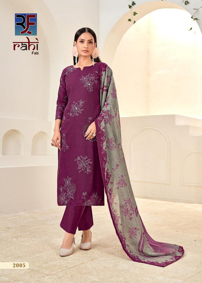 Rising Silver Vol 2 Rahi Fab Pure Cotton Karachi Salwar Suits Manufacturer Gujarat