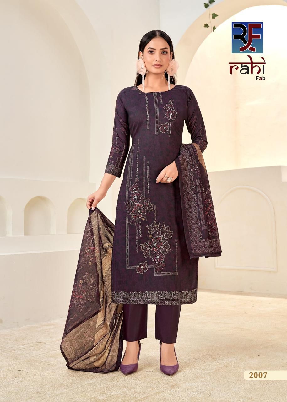 Rising Silver Vol 2 Rahi Fab Pure Cotton Karachi Salwar Suits Manufacturer Gujarat