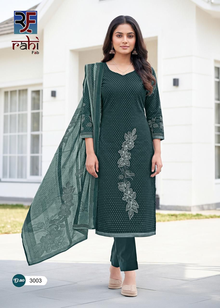 Rising Silver Vol 3 Rahi Fab Cotton Karachi Salwar Suits Wholesale