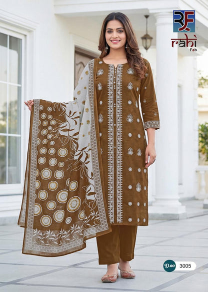 Rising Silver Vol 3 Rahi Fab Cotton Karachi Salwar Suits Wholesale