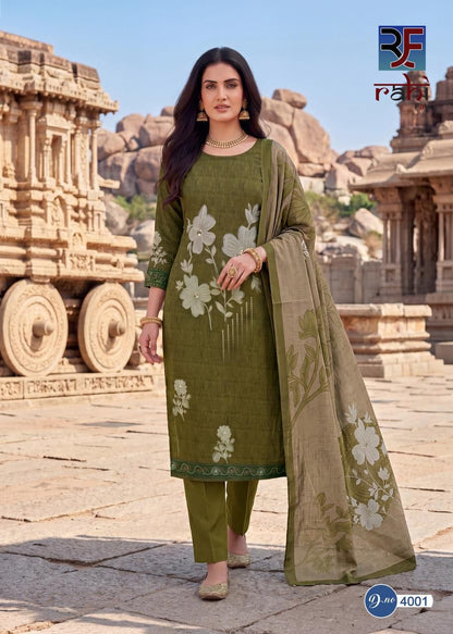 Rising Silver Vol 4 Rahi Fab Cotton Karachi Salwar Suits Wholesaler India
