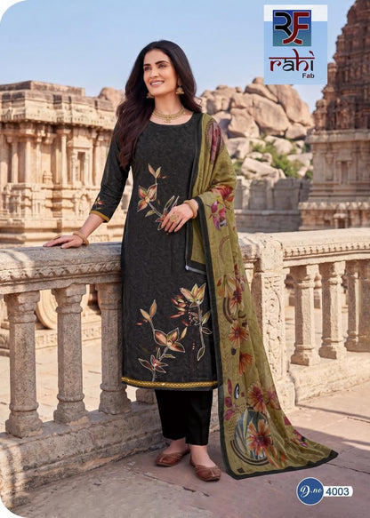 Rising Silver Vol 4 Rahi Fab Cotton Karachi Salwar Suits Wholesaler India