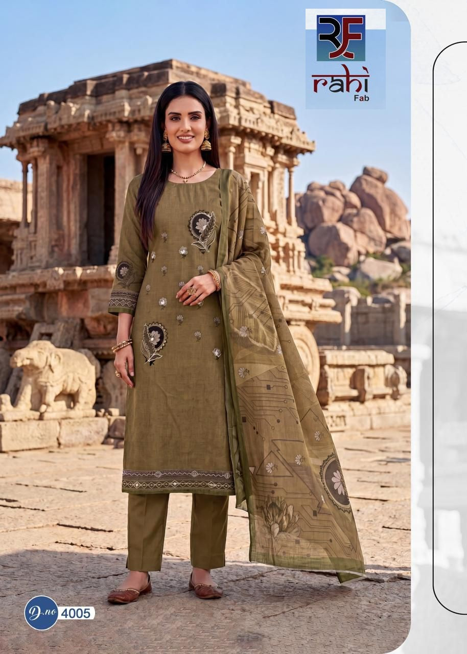 Rising Silver Vol 4 Rahi Fab Cotton Karachi Salwar Suits Wholesaler India