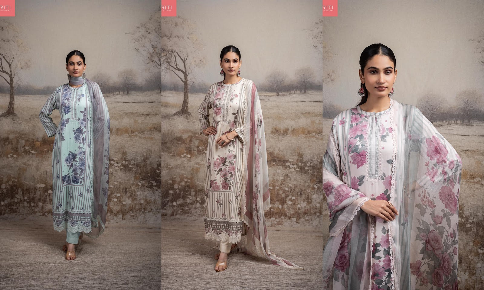 Risso Naariti Cotton Pant Style Suits Wholesale