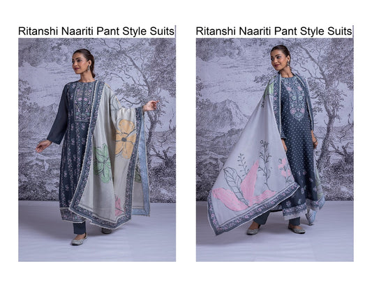 Ritanshi Naariti Linen Pant Style Suits Exporter India