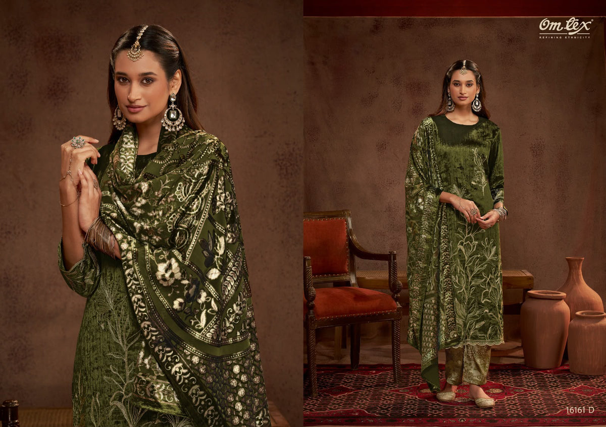 Ritha Crush Vol 46 Omtex Viscose Velvet Suits Wholesaler India