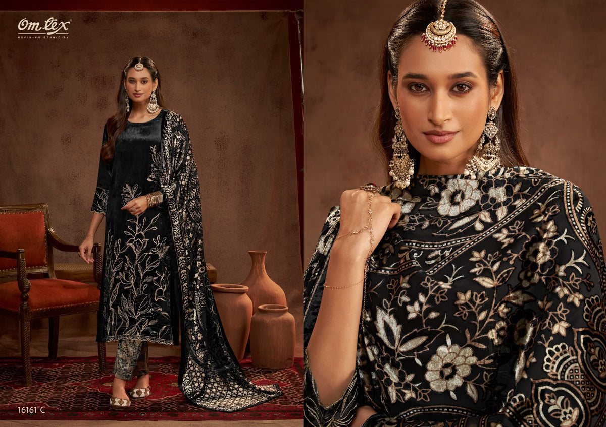 Ritha Crush Vol 46 Omtex Viscose Velvet Suits Wholesaler India