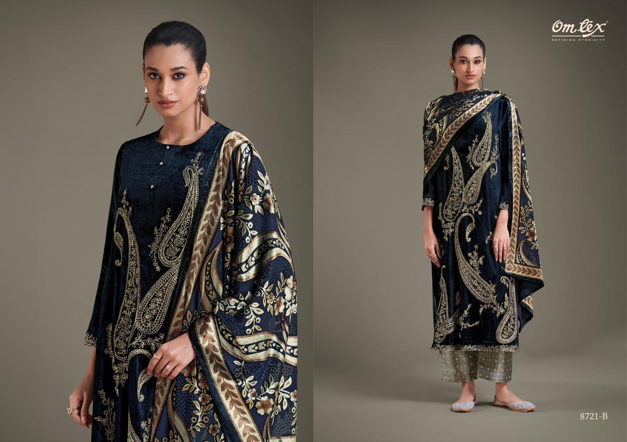 Ritha Vol 23 Omtex Velvet Suits Exporter Ahmedabad