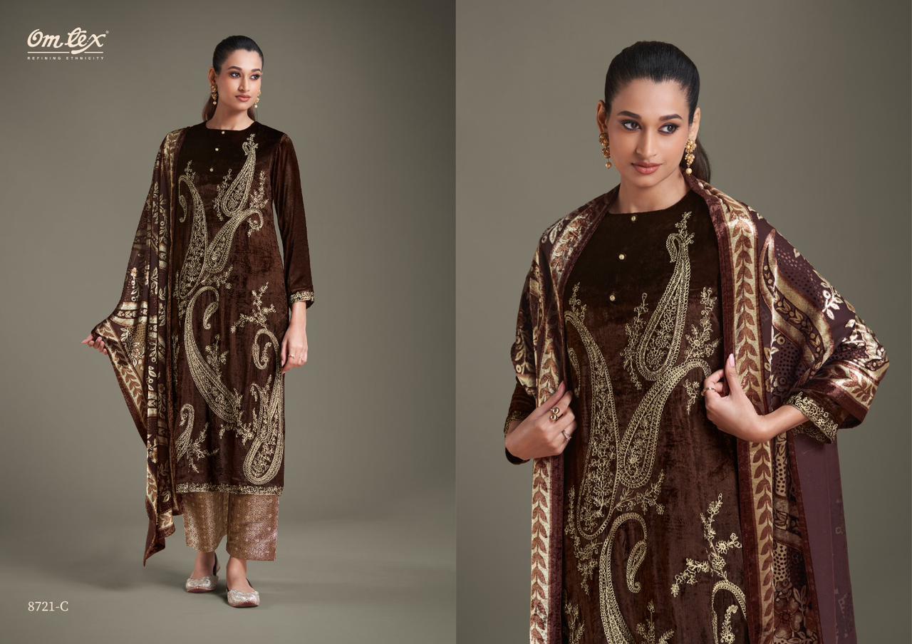 Ritha Vol 23 Omtex Velvet Suits Exporter Ahmedabad