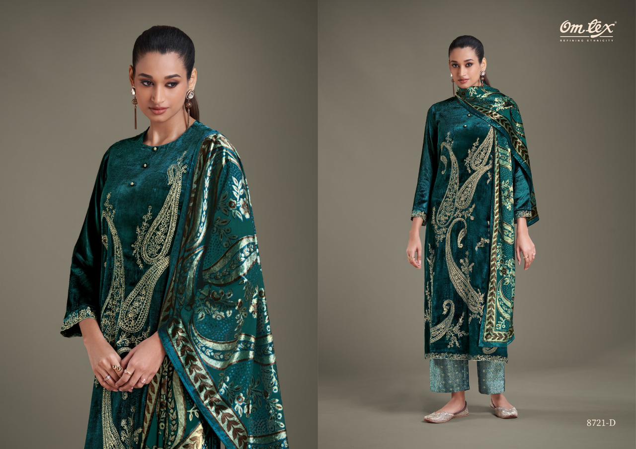 Ritha Vol 23 Omtex Velvet Suits Exporter Ahmedabad