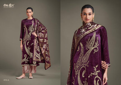 Ritha Vol 23 Omtex Velvet Suits Exporter Ahmedabad