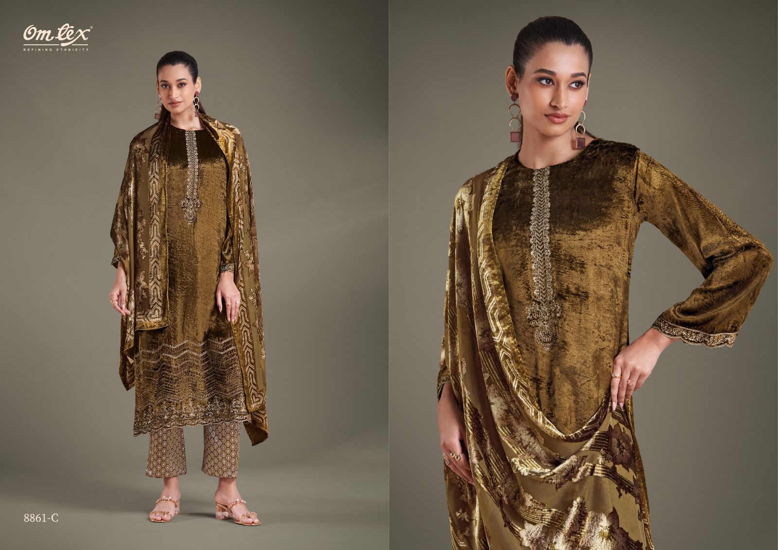 Ritha Vol 25 Omtex Velvet Suits Manufacturer Gujarat