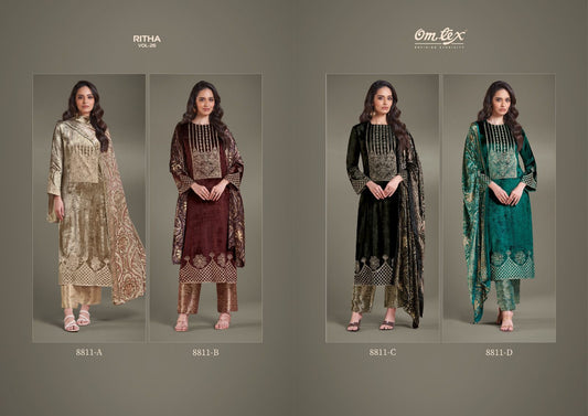 Ritha Vol 26 Omtex Velvet Suits Wholesaler Gujarat