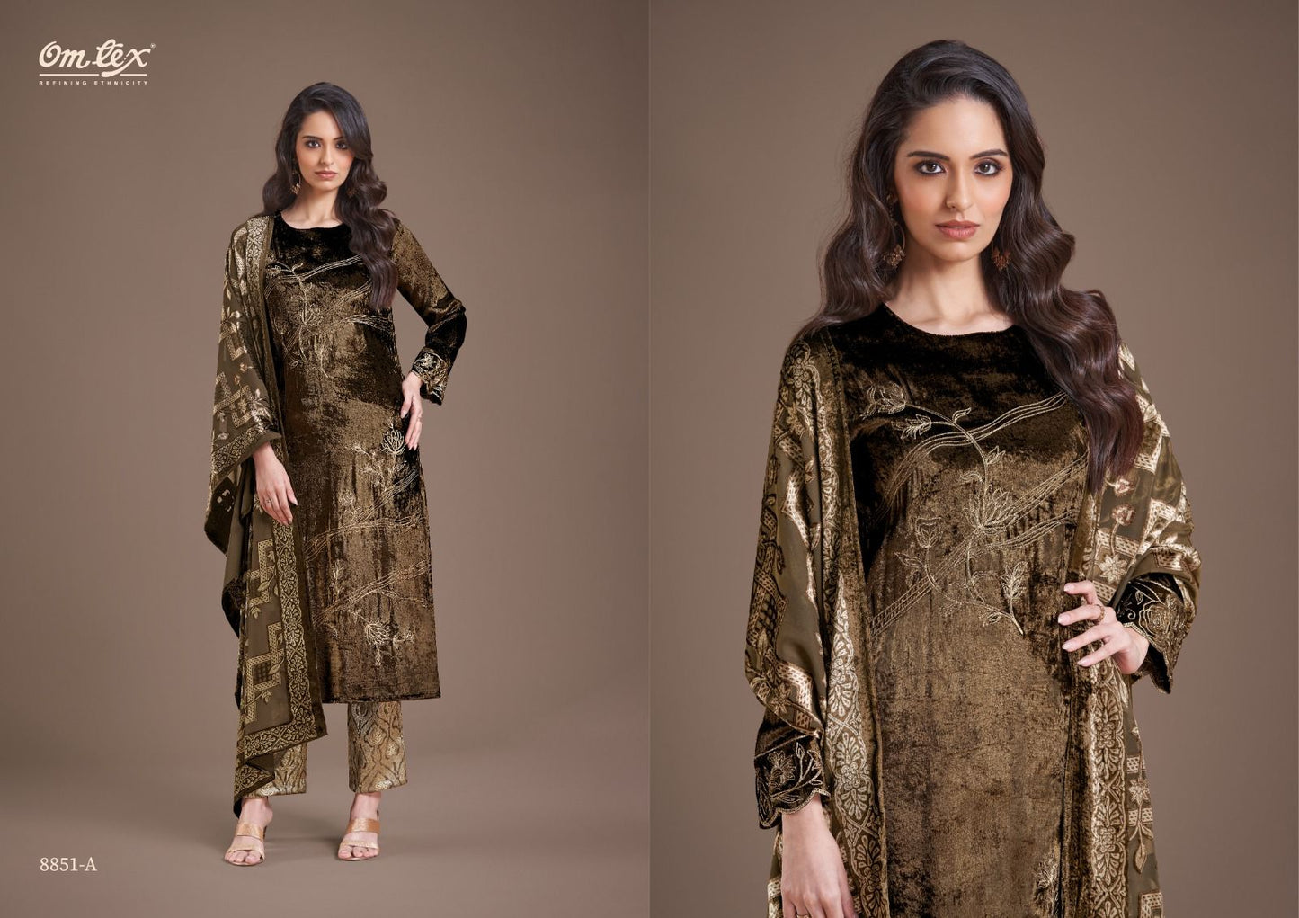 Ritha Vol 27 Omtex Velvet Suits Supplier Ahmedabad