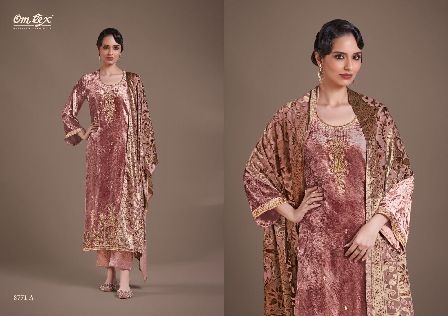 Ritha Vol 30 Omtex Velvet Suits Wholesale Rate