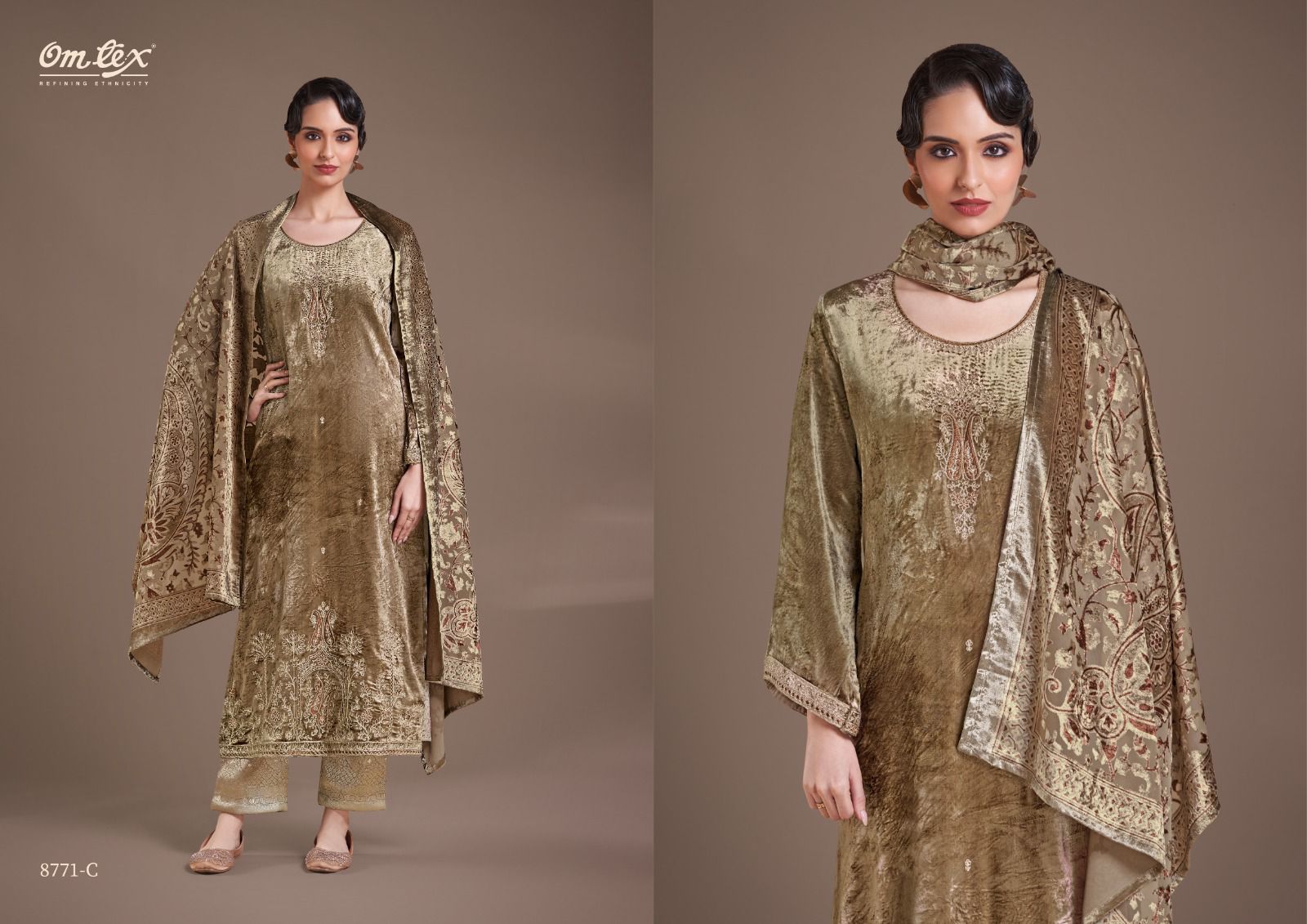 Ritha Vol 30 Omtex Velvet Suits Wholesale Rate