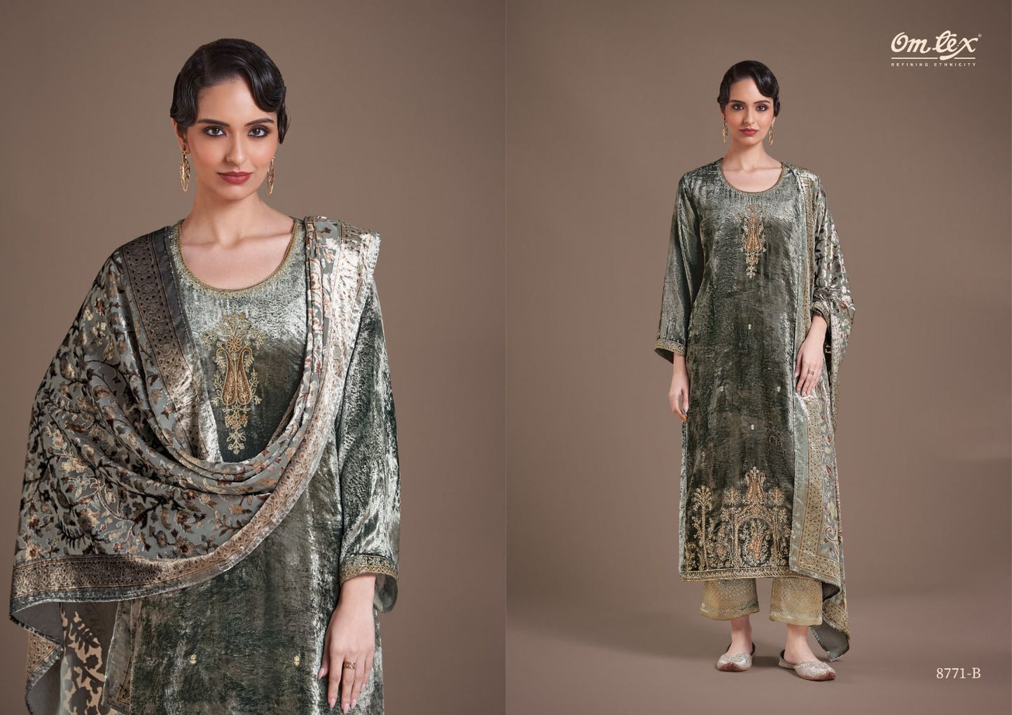 Ritha Vol 30 Omtex Velvet Suits Wholesale Rate