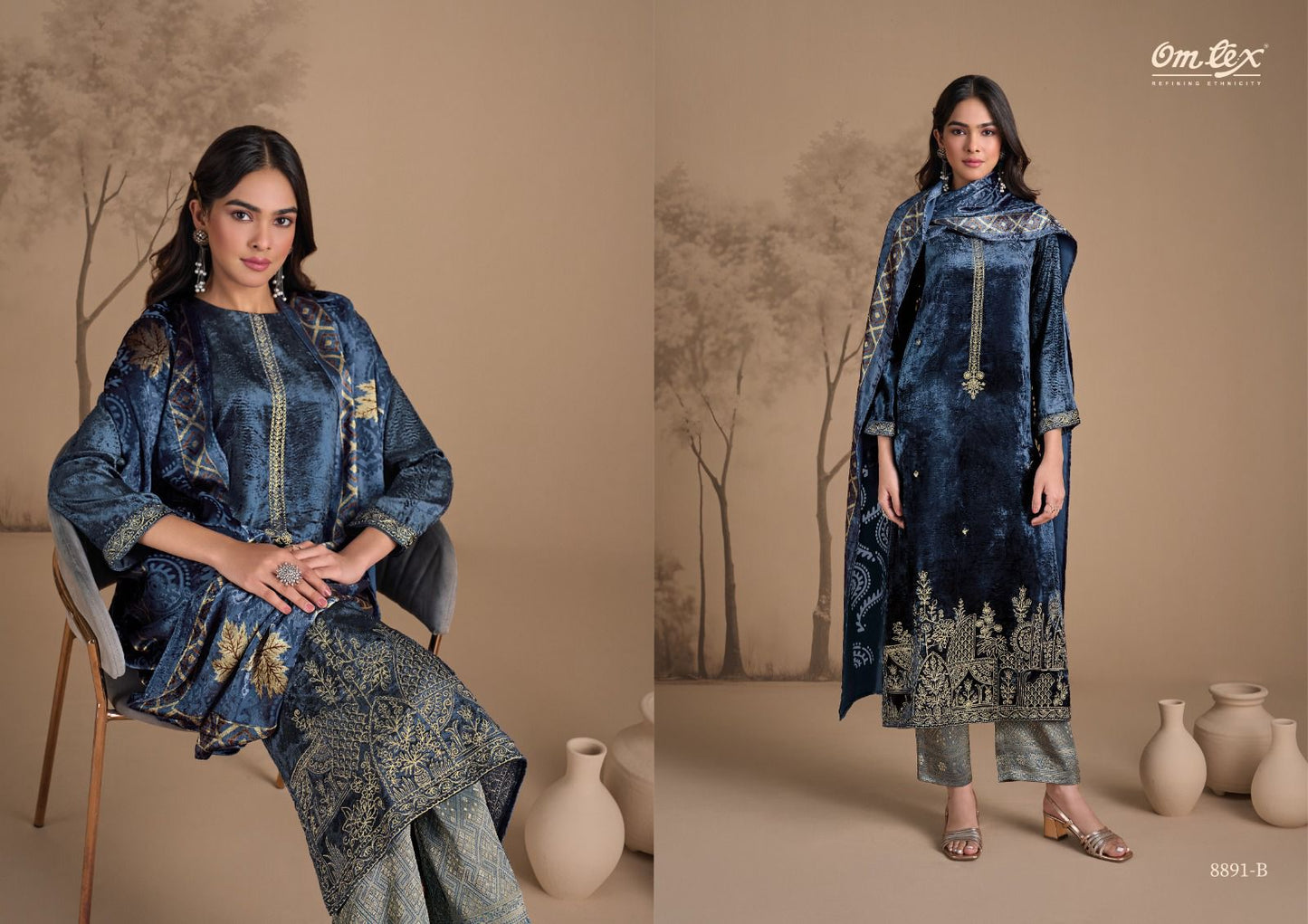 Ritha Vol 31 Omtex Velvet Suits Exporter