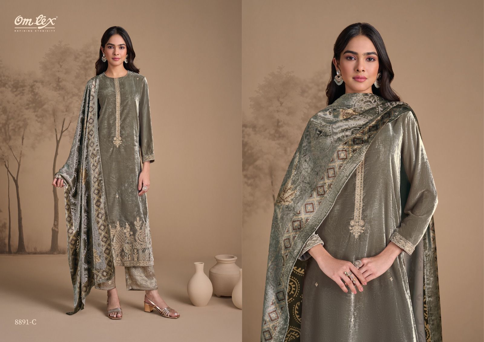 Ritha Vol 31 Omtex Velvet Suits Exporter