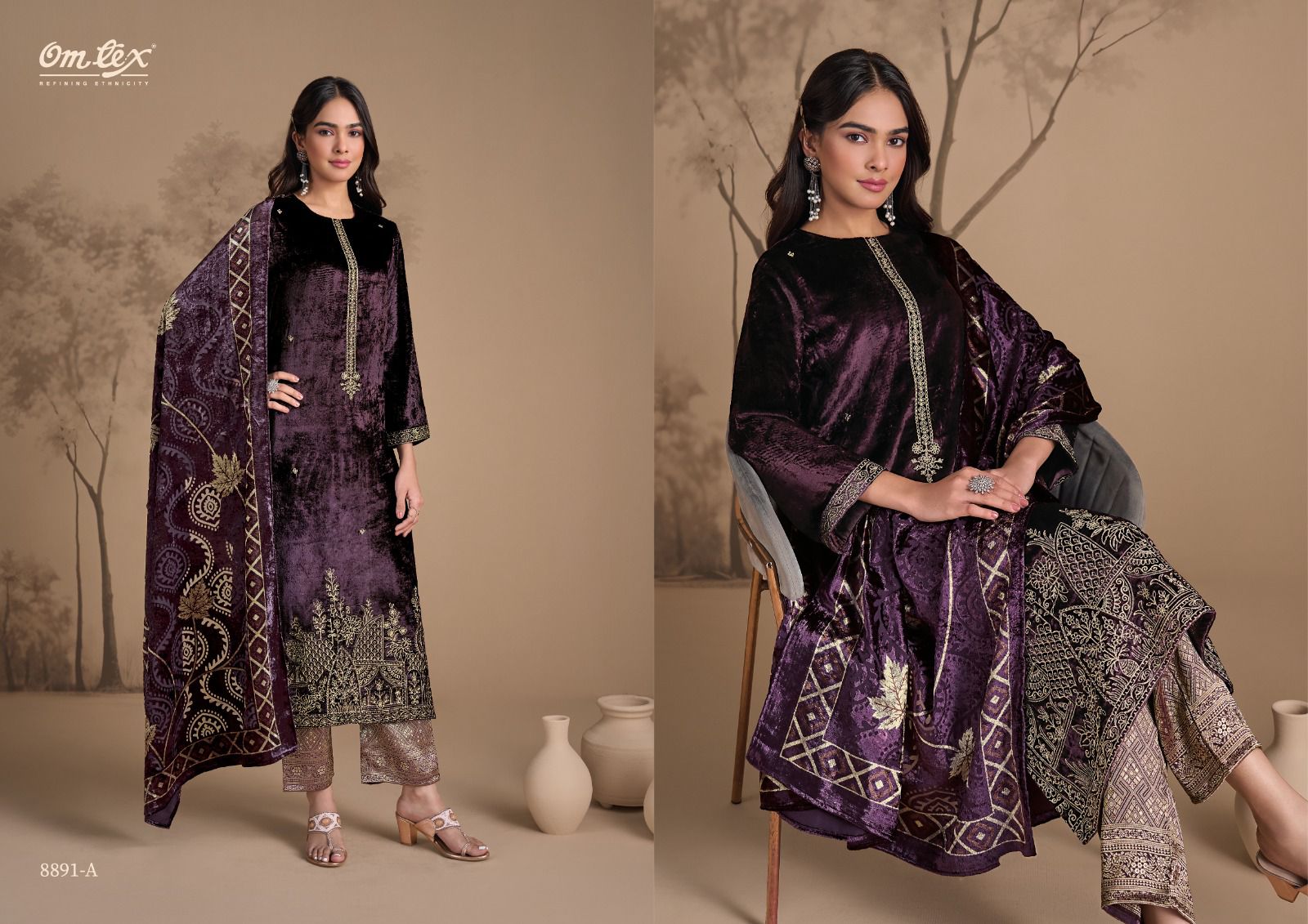 Ritha Vol 31 Omtex Velvet Suits Exporter