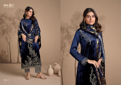 Ritha Vol 32 Omtex Viscose Velvet Suits Manufacturer India