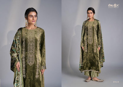 Ritha Vol 34 Omtex Pure Viscose Velvet Suits Exporter Gujarat