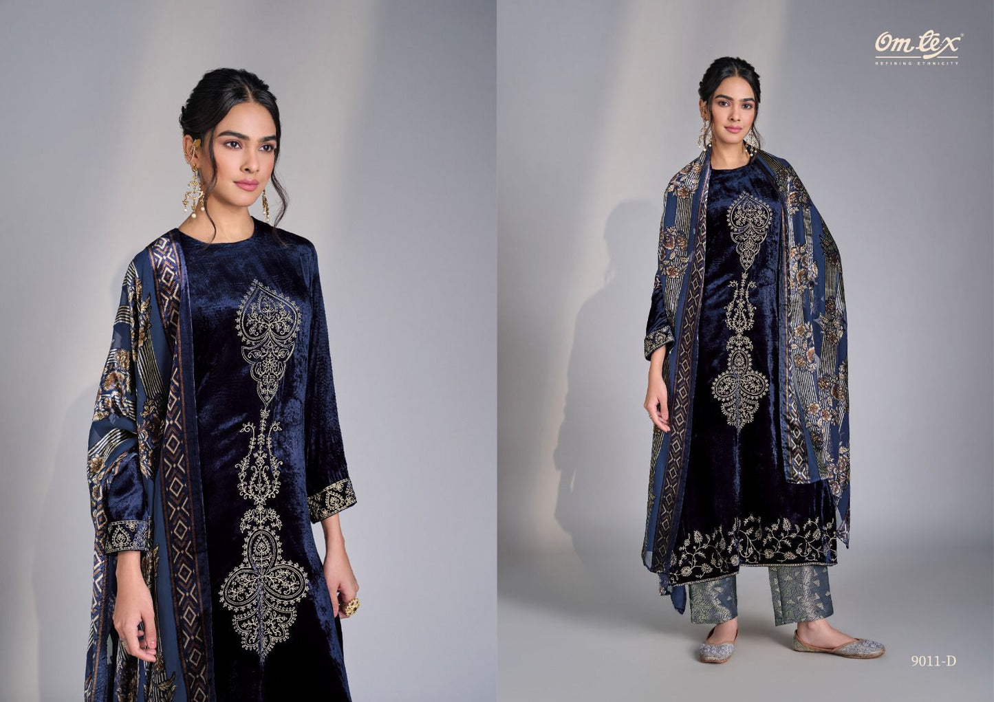 Ritha Vol 36 Omtex Velvet Suits Wholesale Price