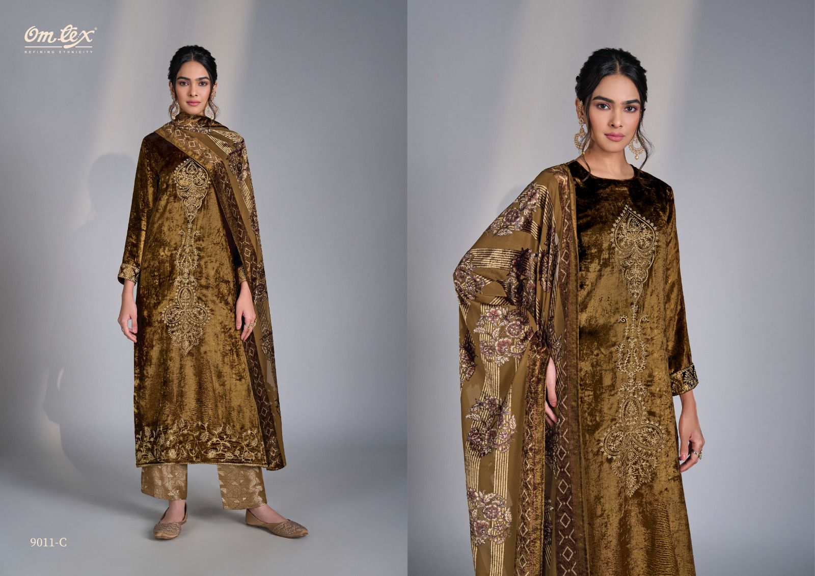 Ritha Vol 36 Omtex Velvet Suits Wholesale Price