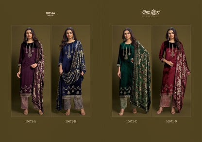 Ritha Vol 37 Omtex Velvet Suits Manufacturer Gujarat