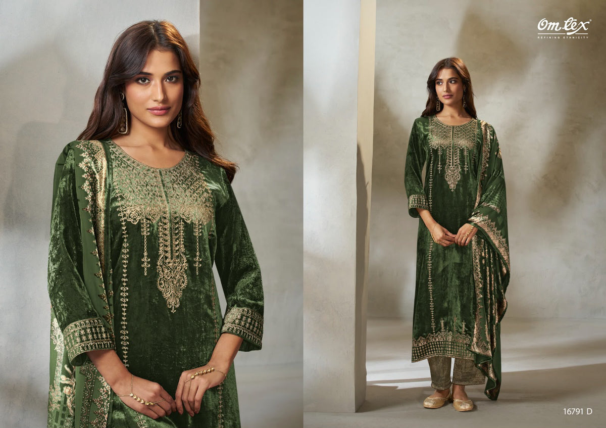 Ritha Vol 49 Omtex Viscose Velvet Suits Wholesaler Gujarat