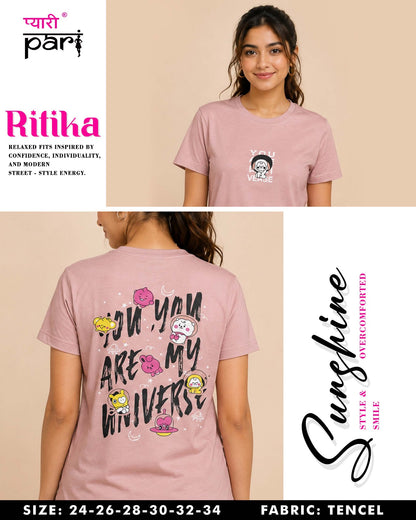 Ritika 1407 Pyari Pari Lycra Tencil Girls Tshirt Wholesaler Gujarat