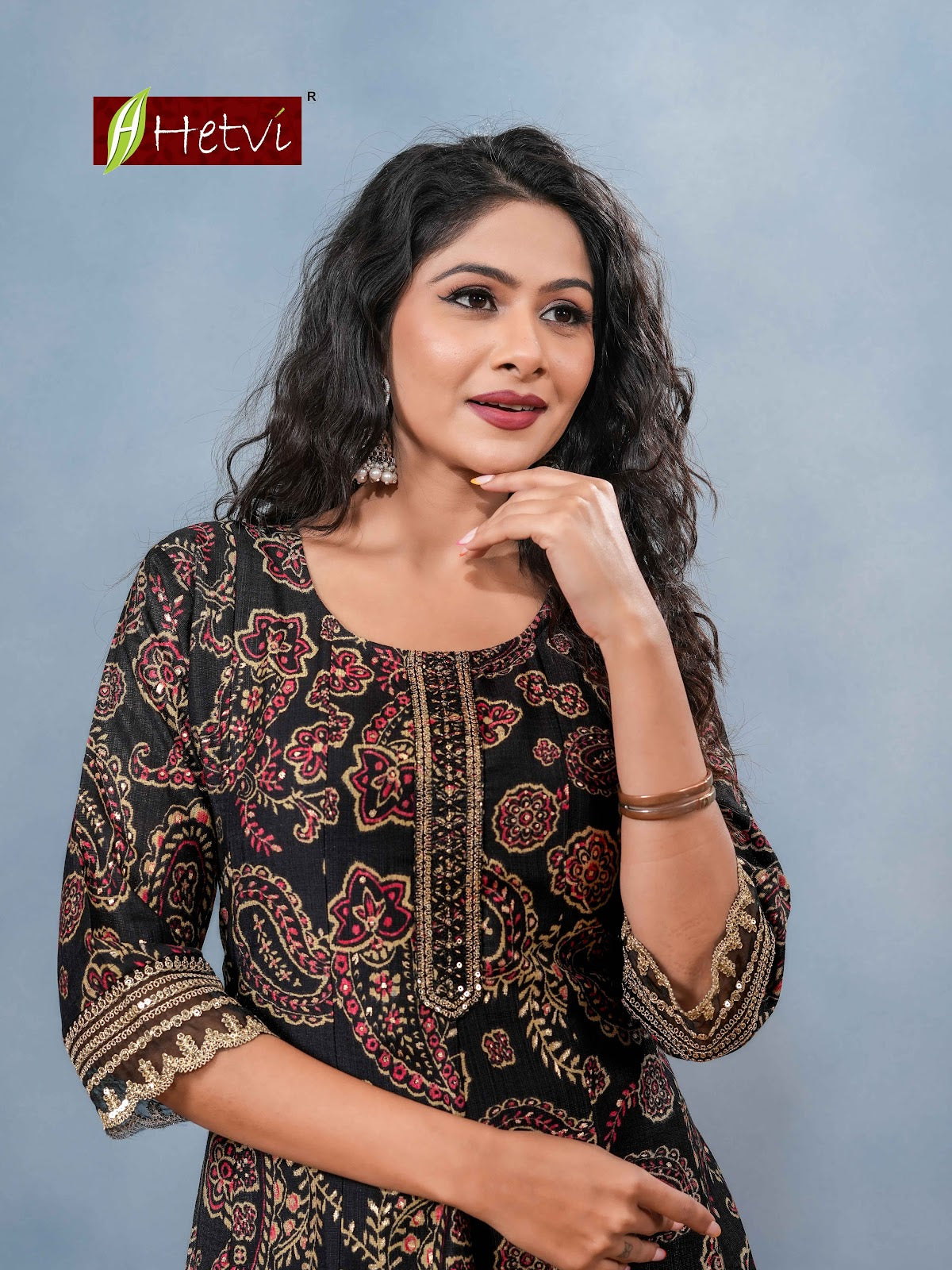 Ritika Hetvi Vertican Anarkali Kurtis Manufacturer India