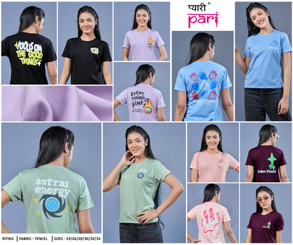 Ritika Pyari Pari Lycra Tencil Girls Top Supplier