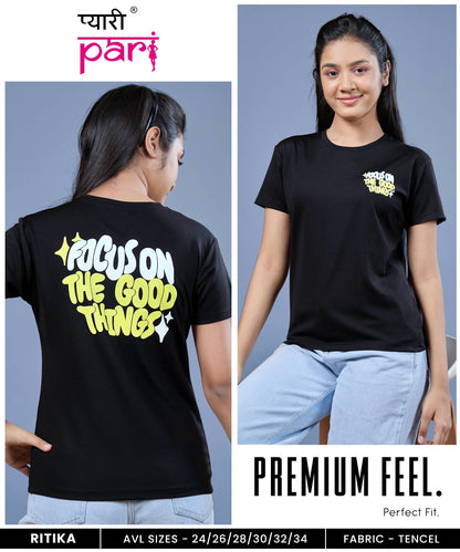 Ritika Pyari Pari Lycra Tencil Girls Top Supplier